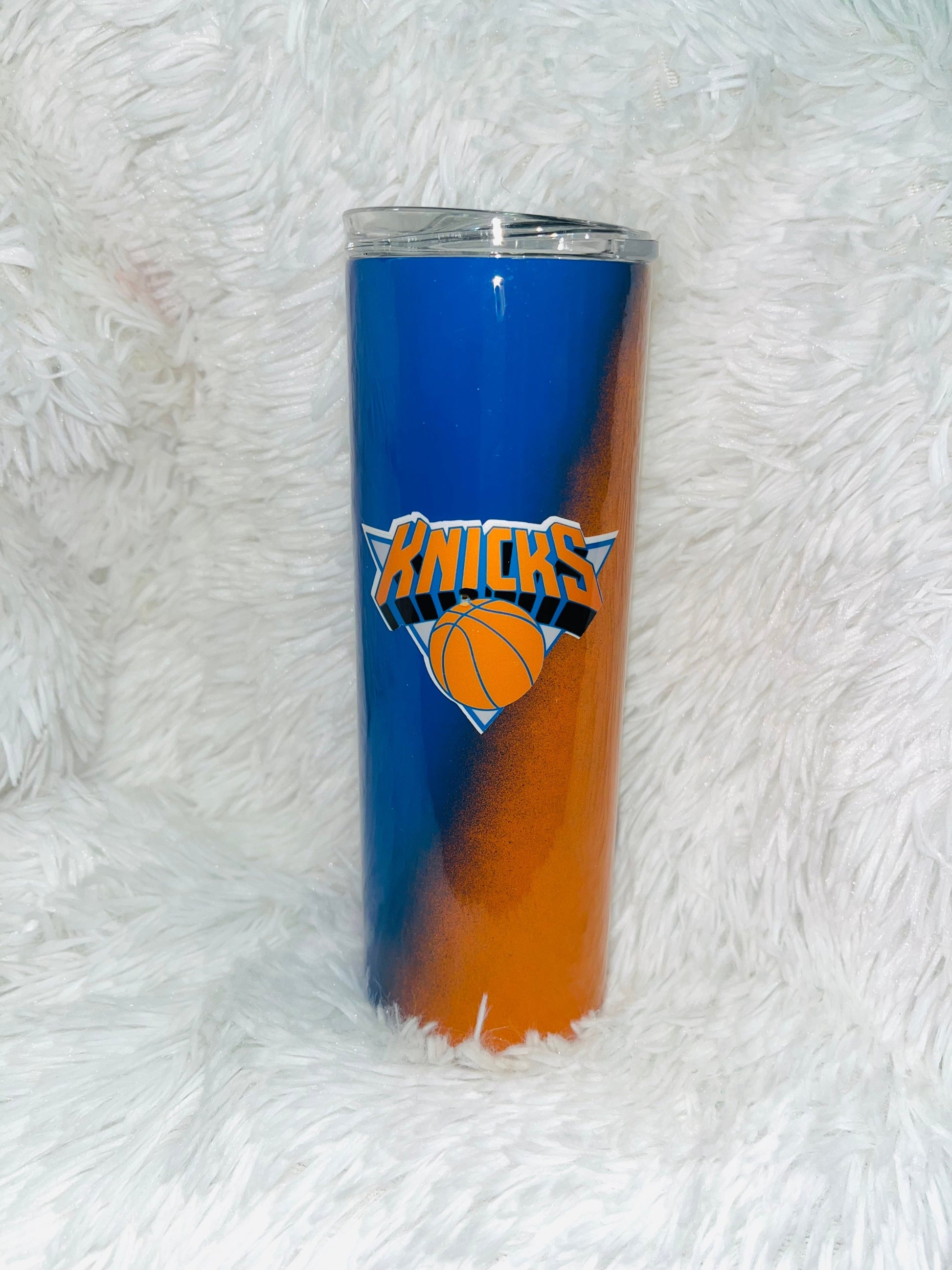 Knicks Basketball Stainless Tumbler Stainless Steel Tumbler Personalize It By Belle