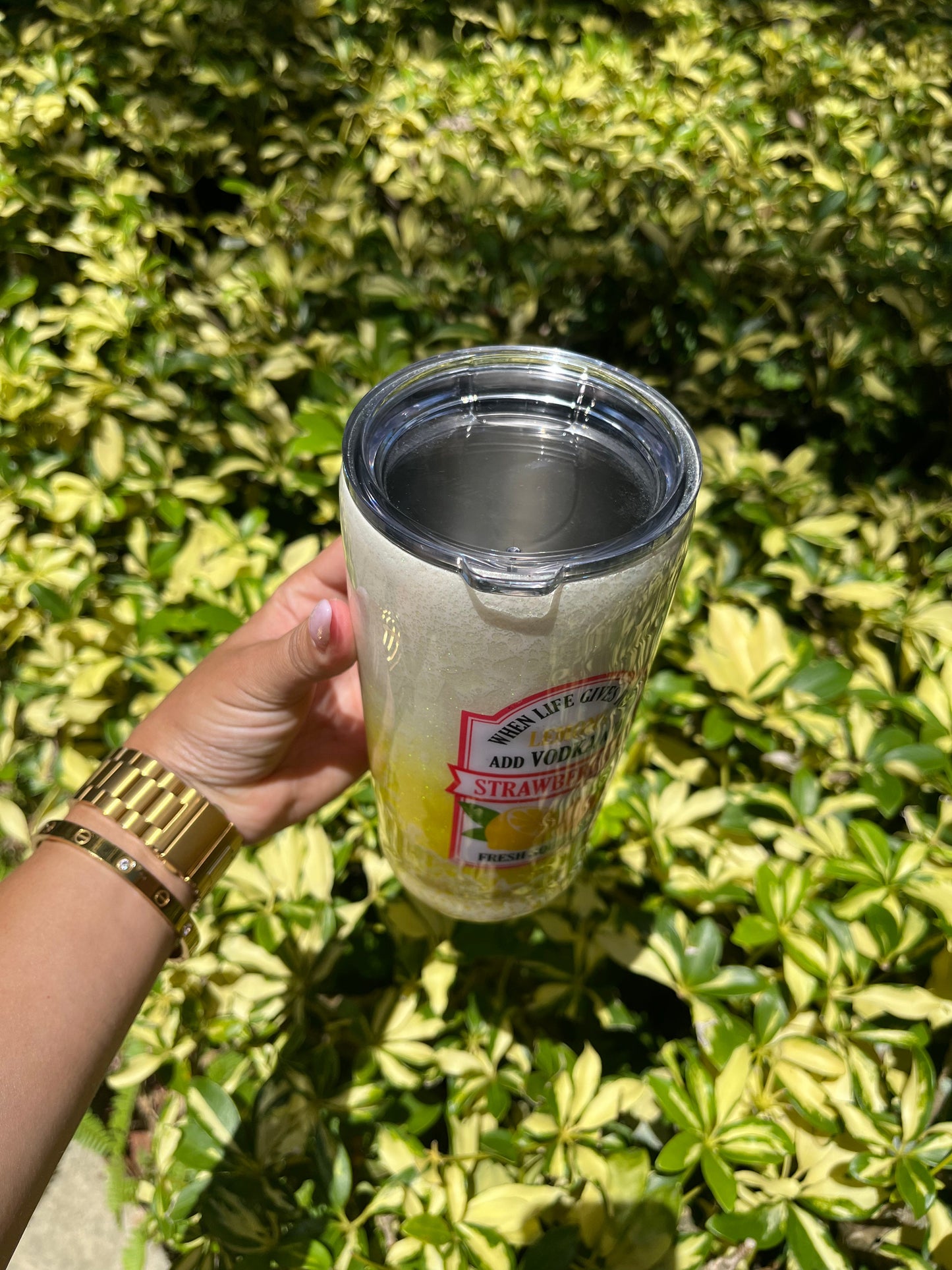 Lemon Vodka Tumbler Stainless Steel Tumbler Personalize It By Belle