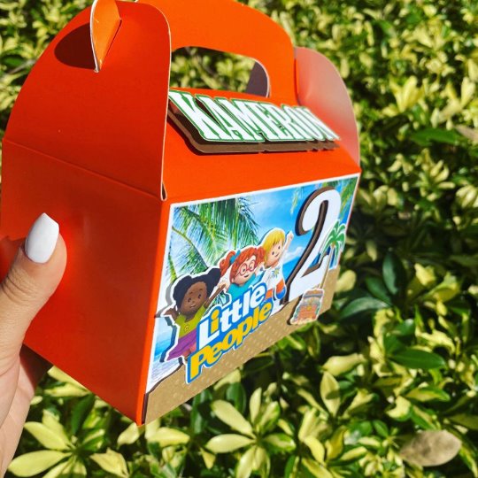Little People 3D Party Favor Boxes Party Supplies Personalize It By Belle