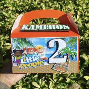 Little People 3D Party Favor Boxes Party Supplies Personalize It By Belle