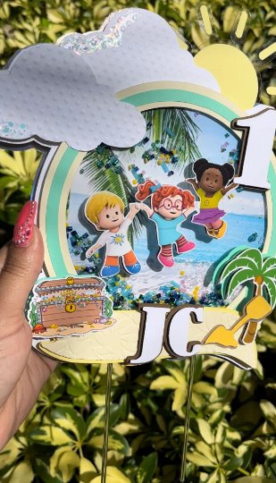 Little People Cake Topper Party Supplies Personalize It By Belle