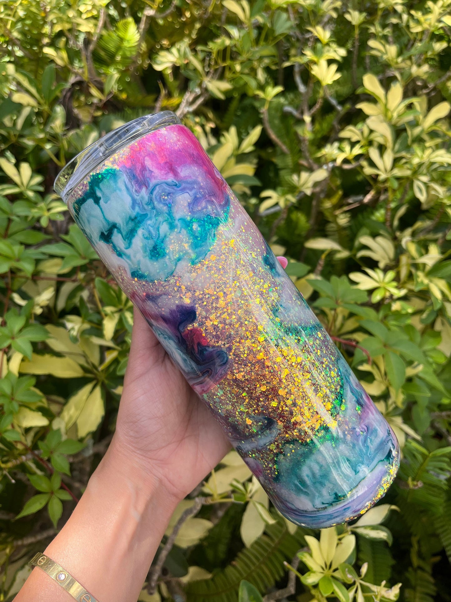 Mermaid Vibe Alcohol Ink Sparkle Personalize It By Bel