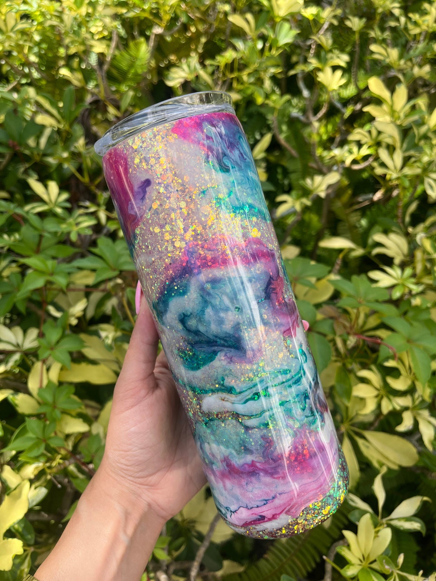 Mermaid Vibe Alcohol Ink Sparkle Personalize It By Bel