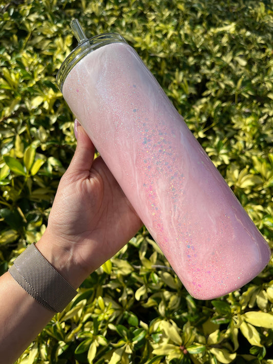 Milky Way Blush Tumbler Stainless Steel Tumbler Personalize It By Belle, LLC