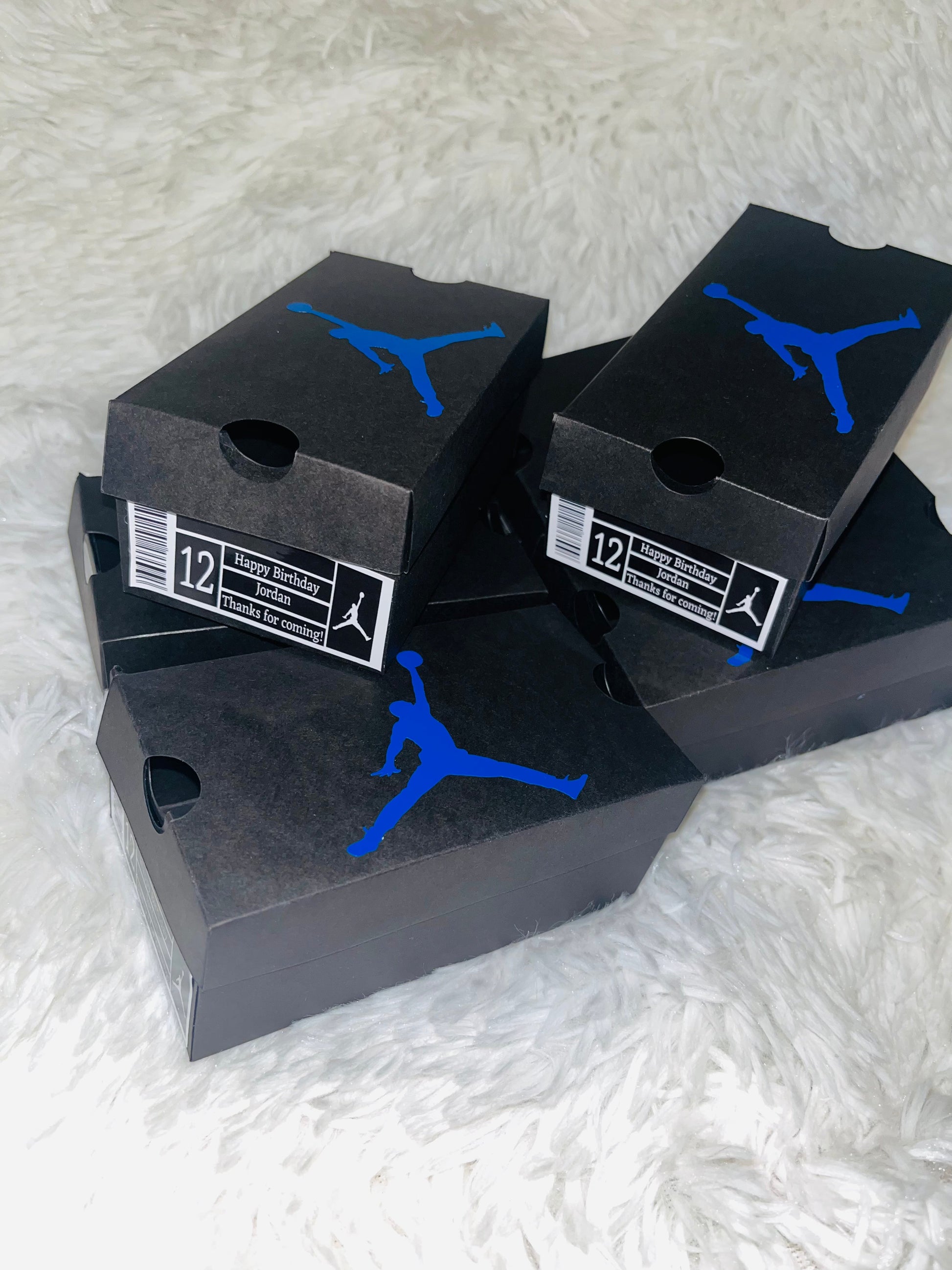 Mini Jordan Favor Boxes (15) Party Supplies Personalize It By Belle, LLC