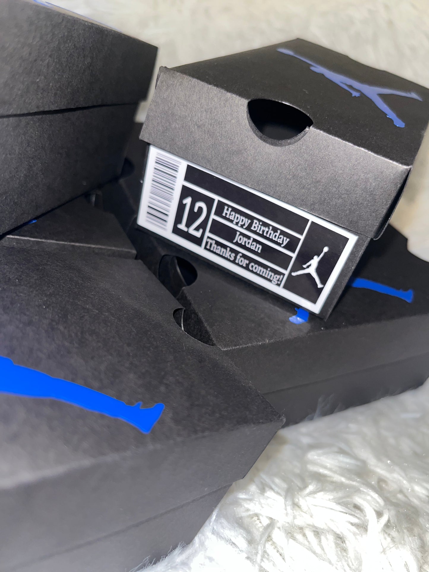 Mini Jordan Favor Boxes (15) Party Supplies Personalize It By Belle, LLC