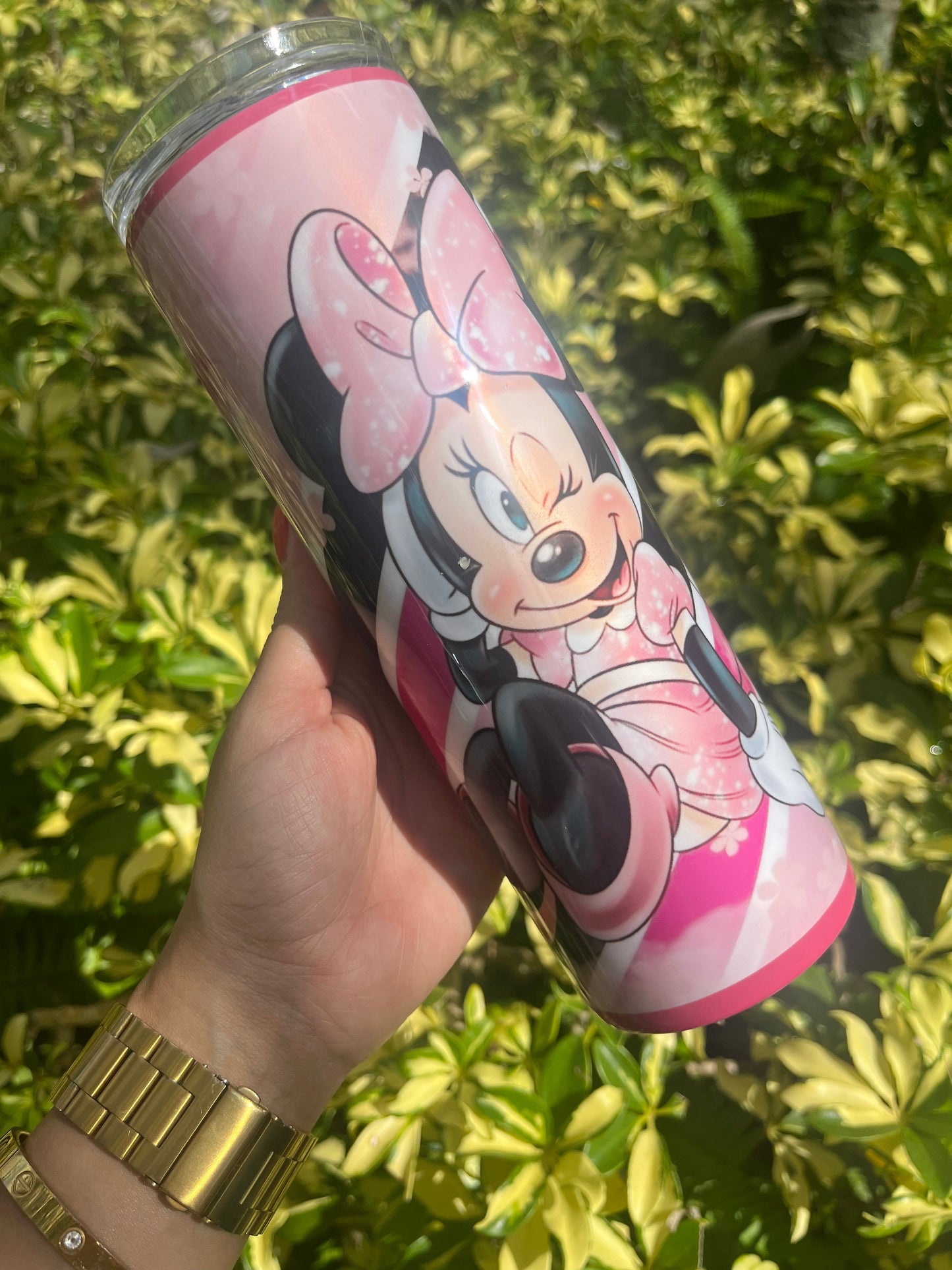 Minnie Stripe Tumbler Stainless Steel Tumbler Personalize It By Belle