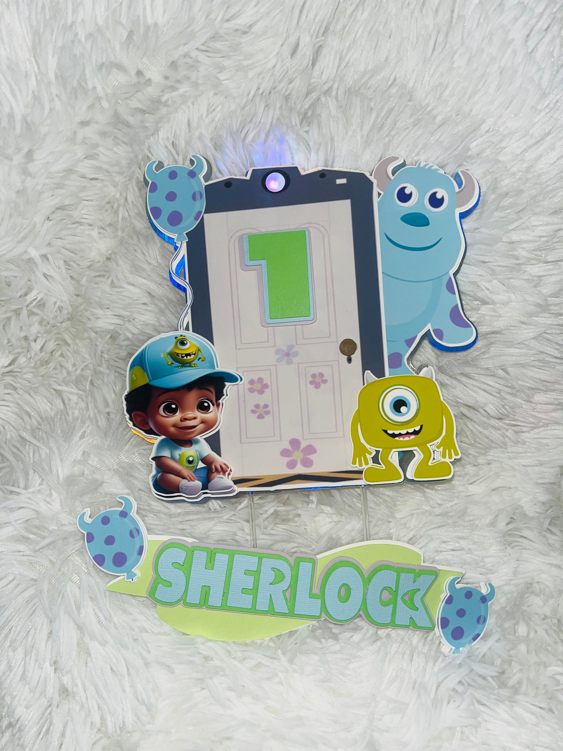 Monster Inc Cake Topper Personalize It By Bel