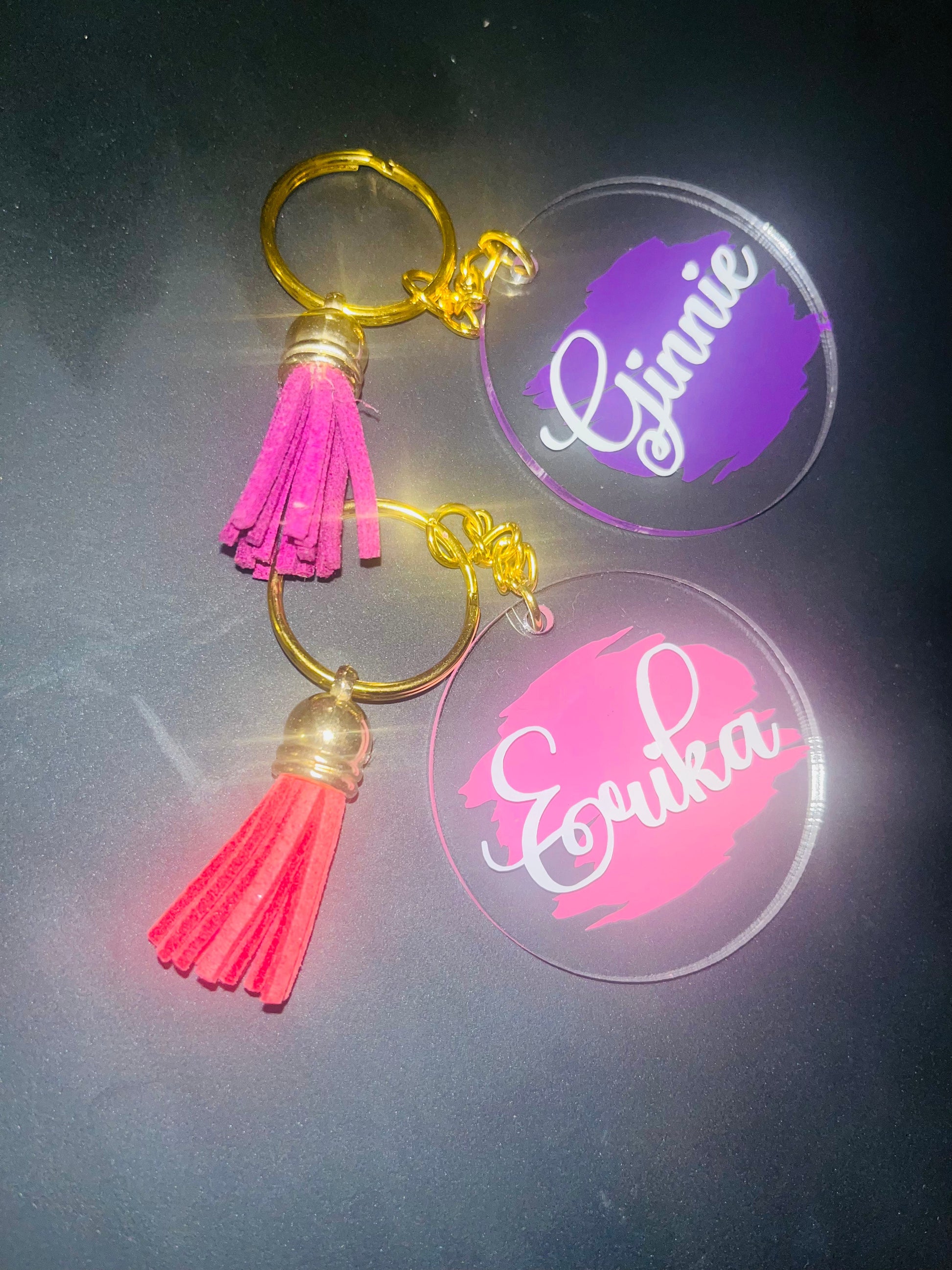 Name Tassel Keychain Keychains Personalize It By Belle