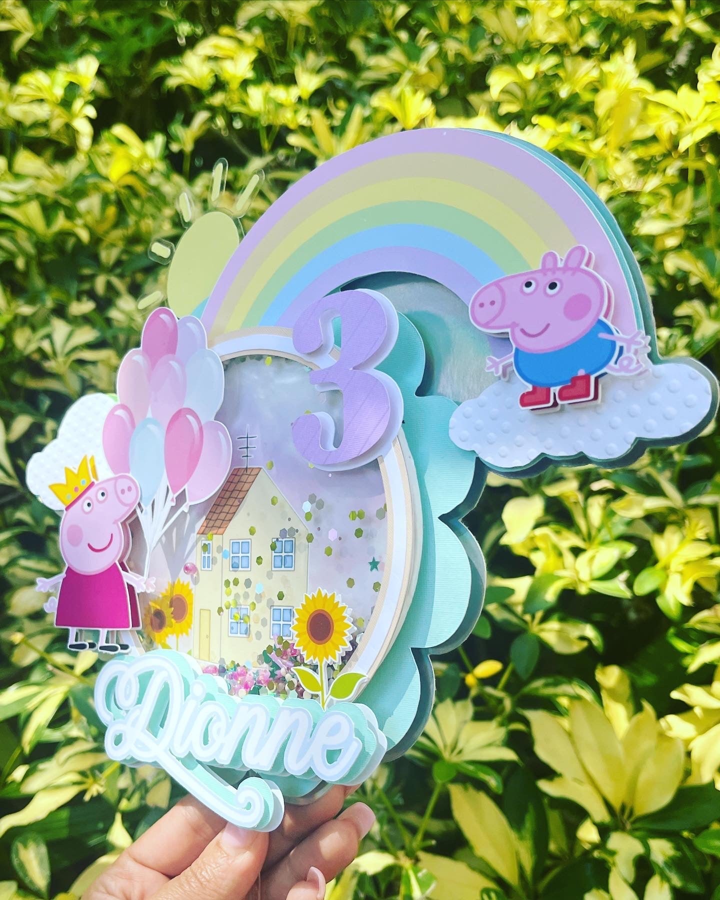 Peppa Pig 3D Light Up Cake Topper Party Supplies Personalize It By Belle