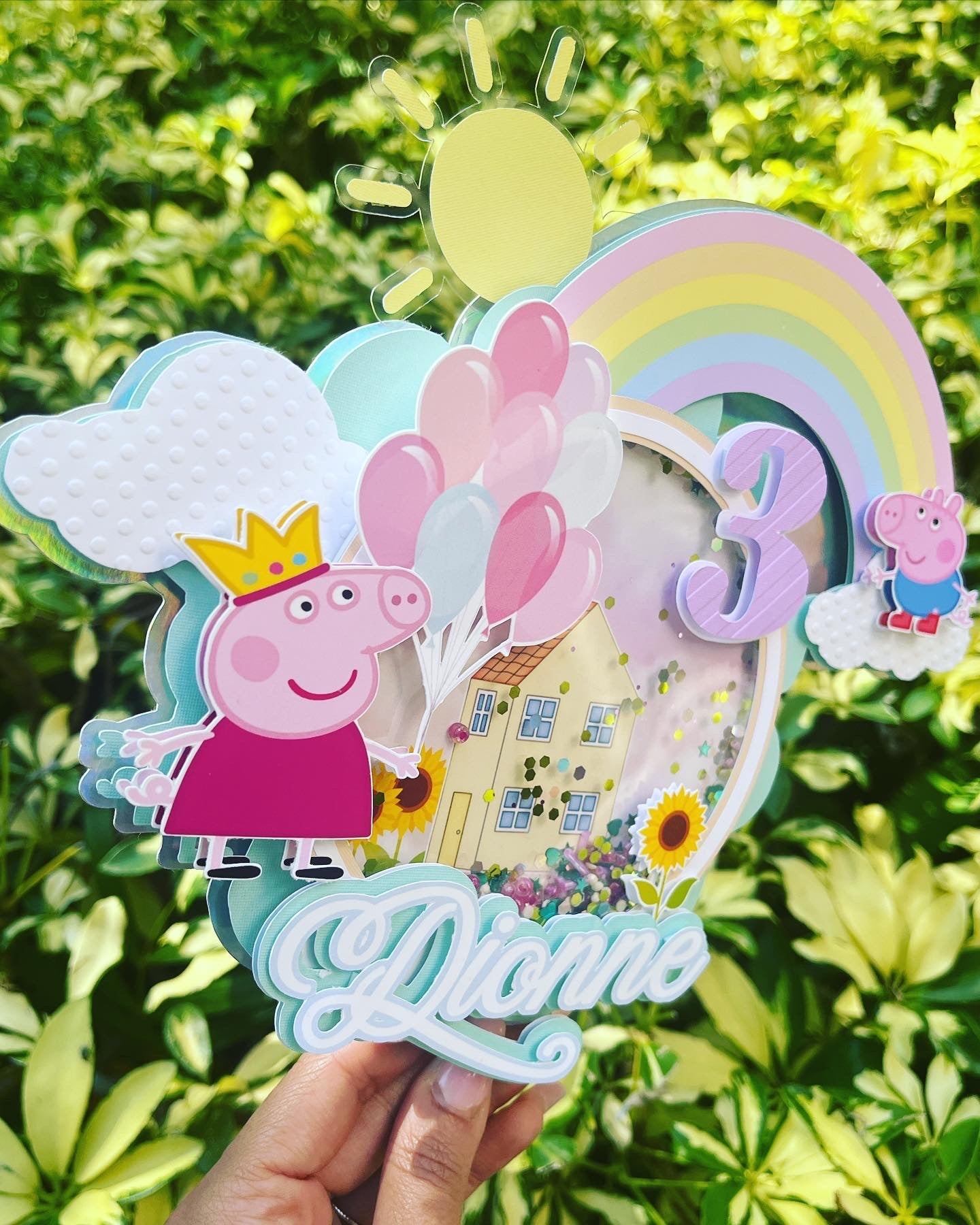 Peppa Pig 3D Light Up Cake Topper Party Supplies Personalize It By Belle