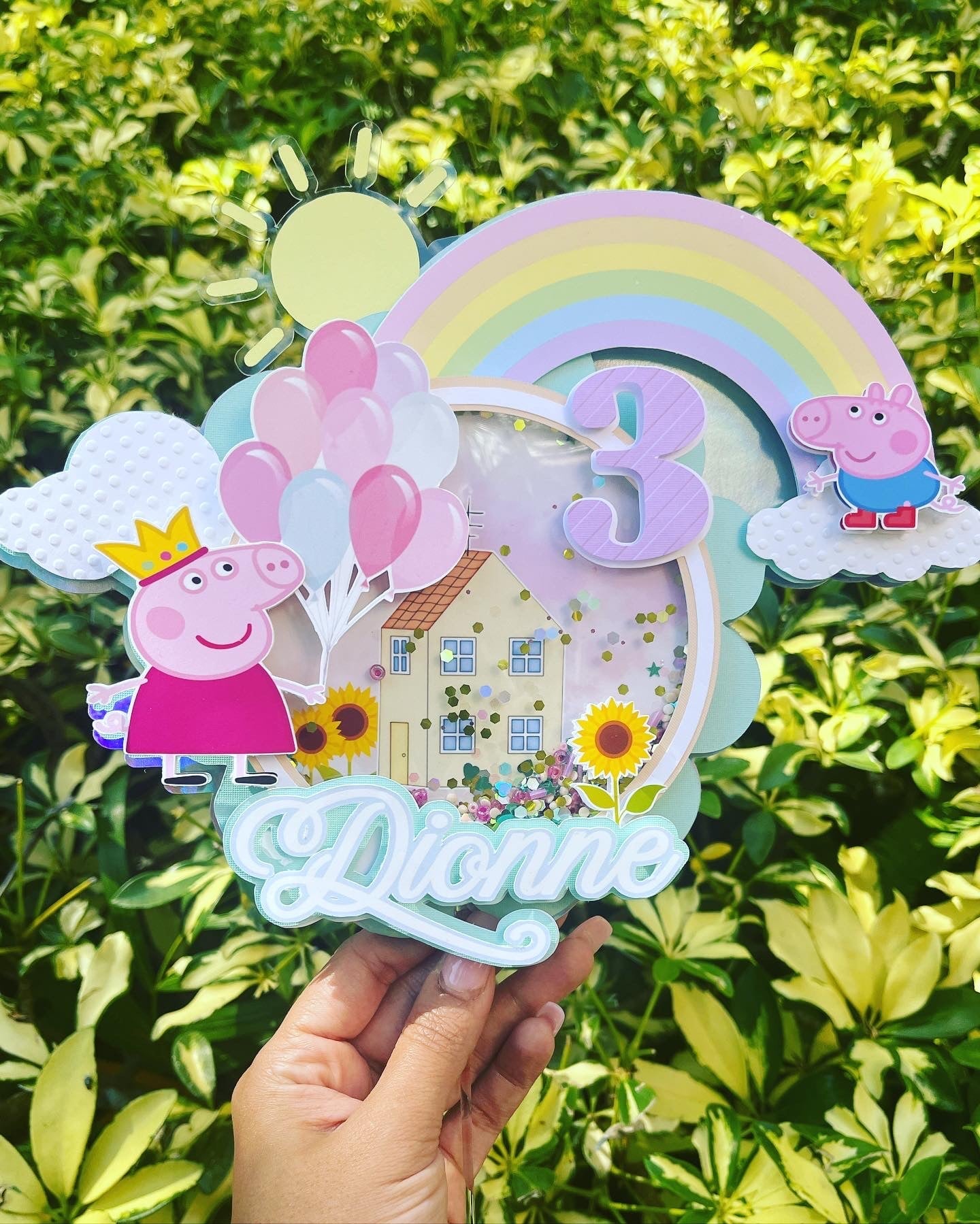 Peppa Pig 3D Light Up Cake Topper Party Supplies Personalize It By Belle