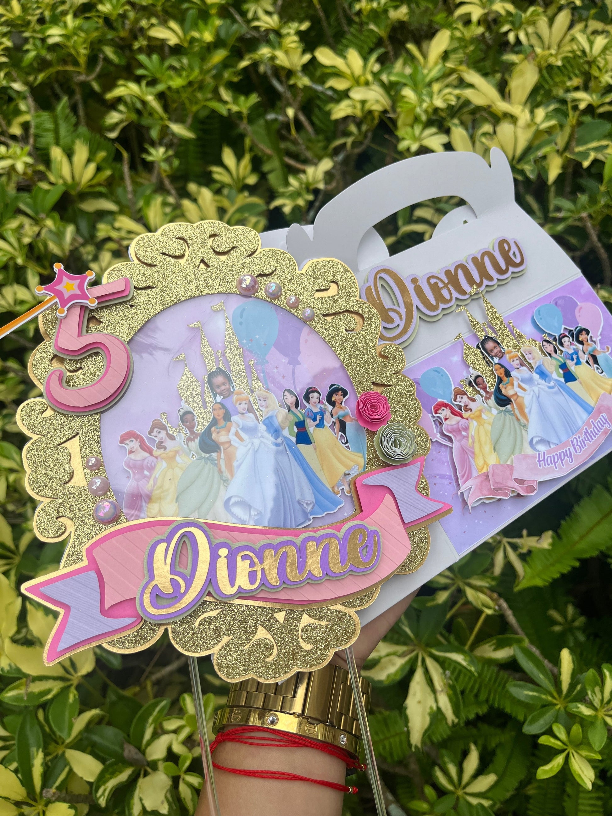 Princess 3D Cake Topper Party Supplies Personalize It By Bel