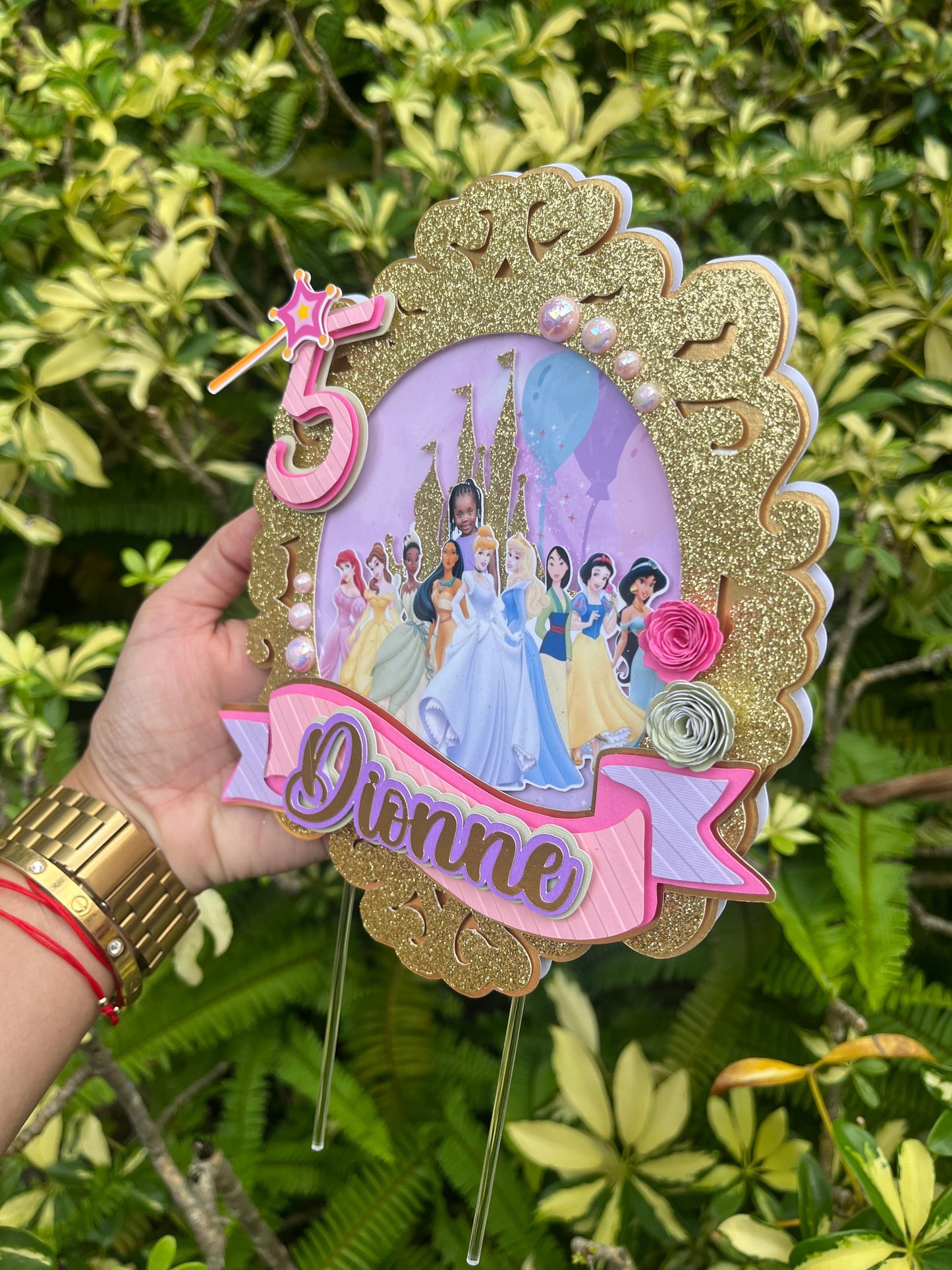 Princess 3D Cake Topper Party Supplies Personalize It By Bel