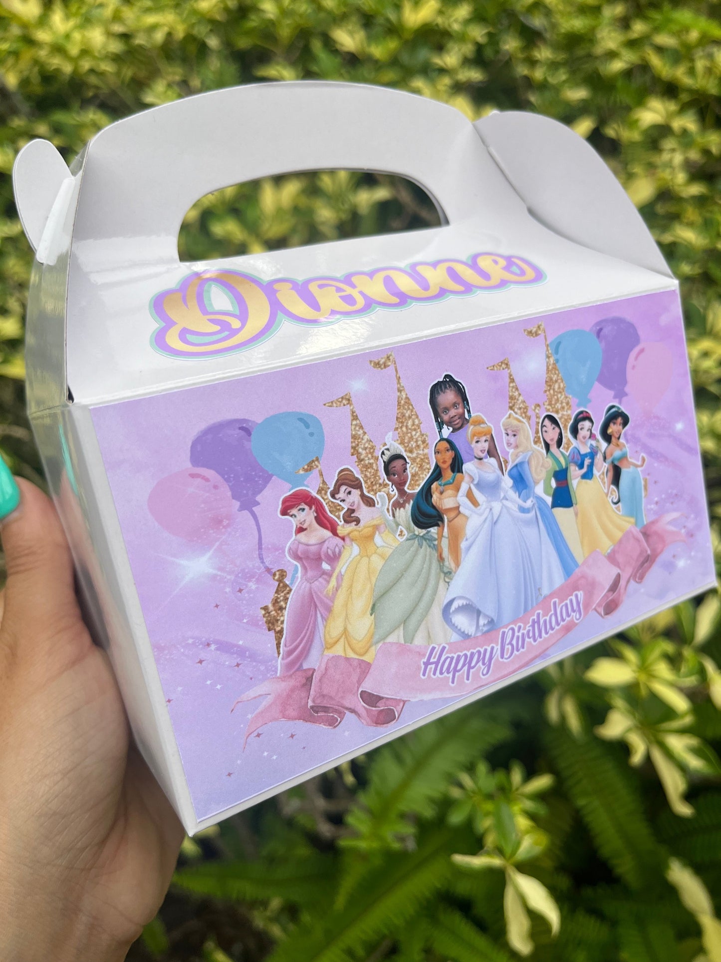 Princess Treat Gable Boxes (12) Party Supplies Personalize It By Belle