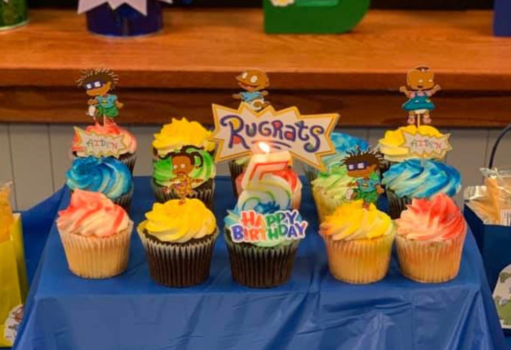 RUGRATS Party Cupcake Topper (12) Party Supplies Personalize It By Belle