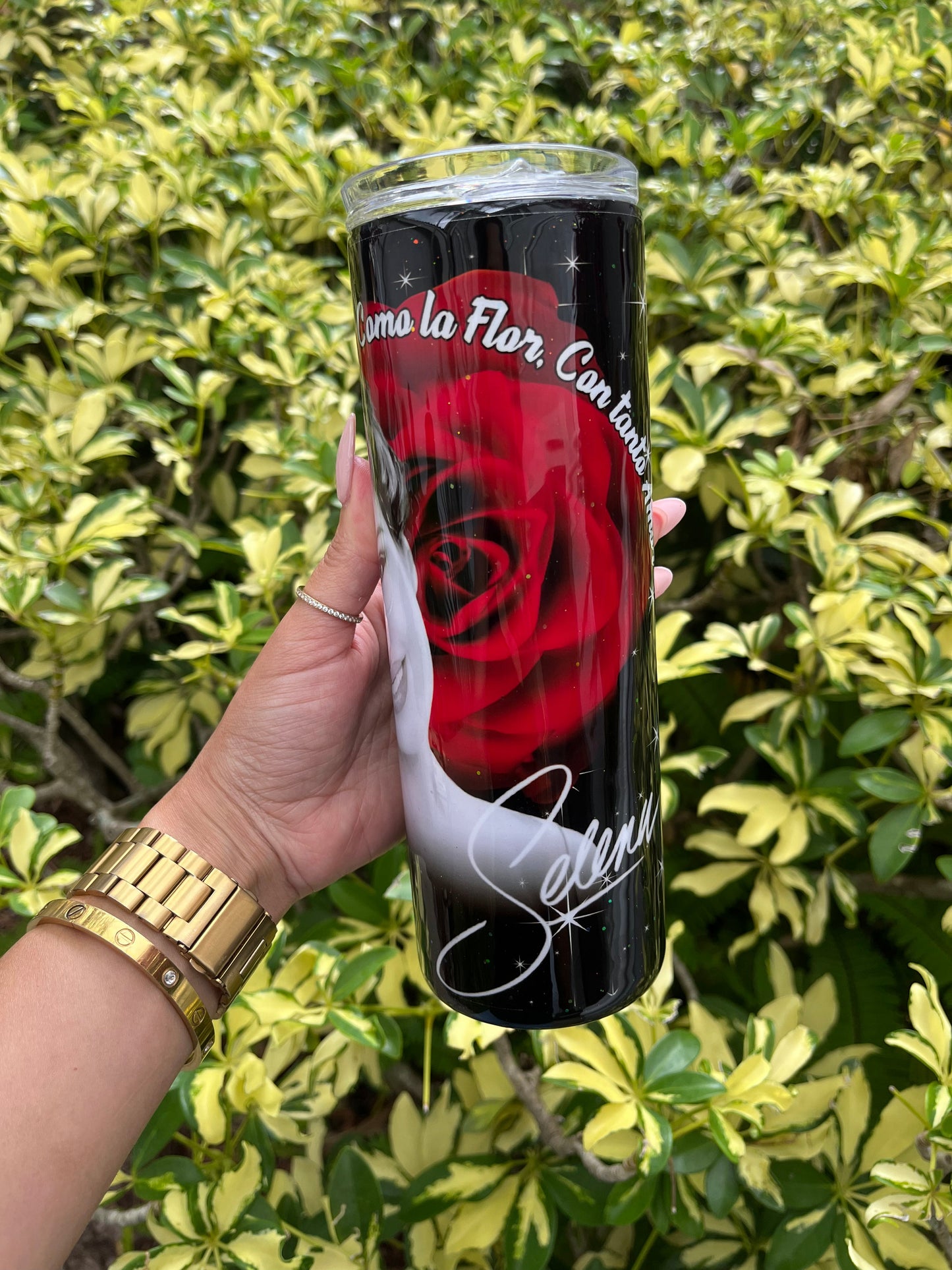Selena Como La Flor Tumbler Stainless Steel Tumbler Personalize It By Belle