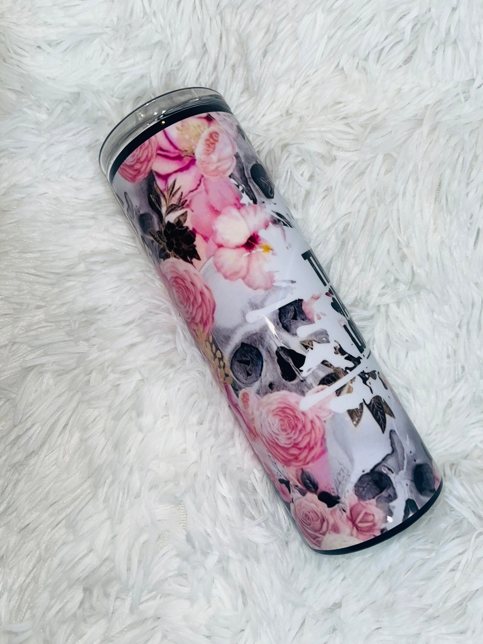 Skulls Roses Tumbler Stainless Steel Tumbler Personalize It By Belle