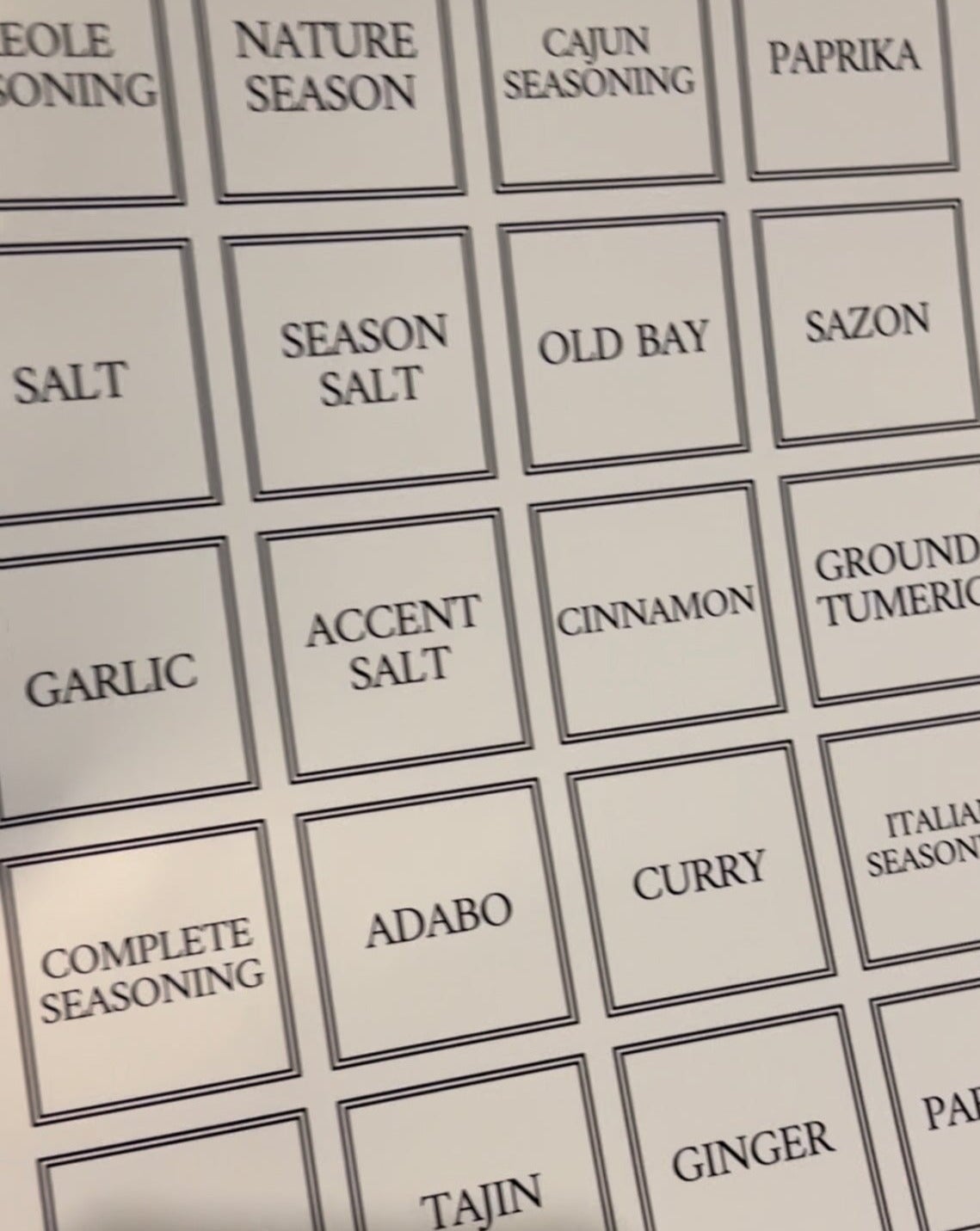 Spice Labels (40) Decals Personalize It By Belle, LLC