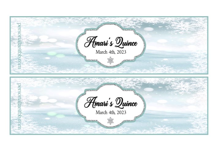 Water Bottle Party Labels (100) Party Supplies Personalize It By Belle