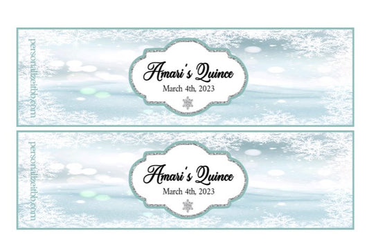 Water Bottle Party Labels (100) Party Supplies Personalize It By Belle