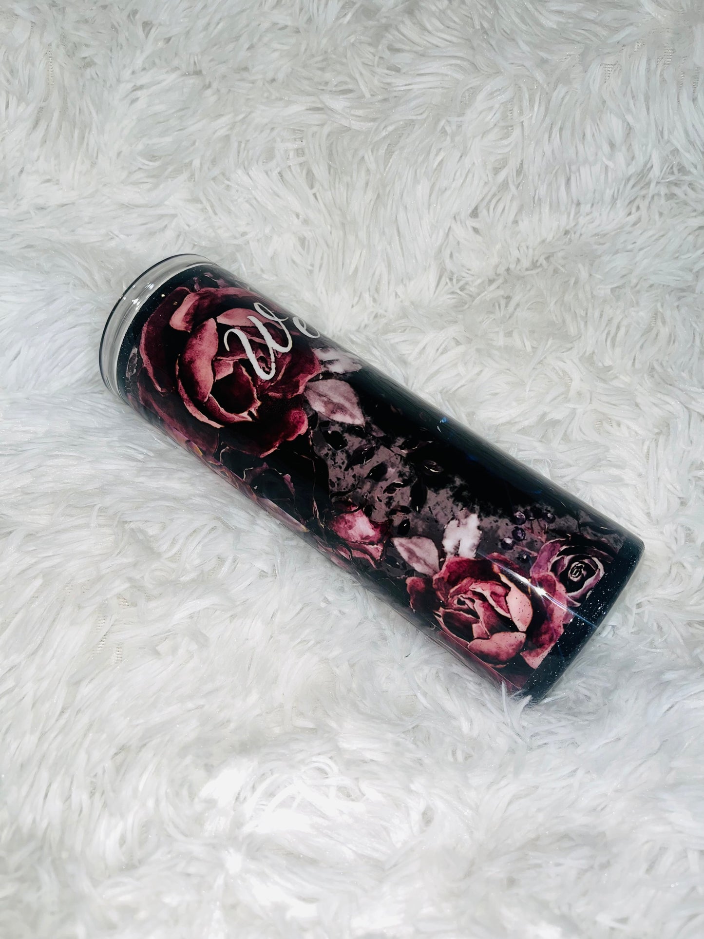 Wednesday Inspired Rose Tumbler Stainless Steel Tumbler Personalize It By Belle