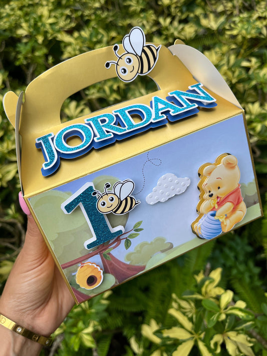 Winnie the Pooh Soft Party Favor Box (15) Personalize It By Bel