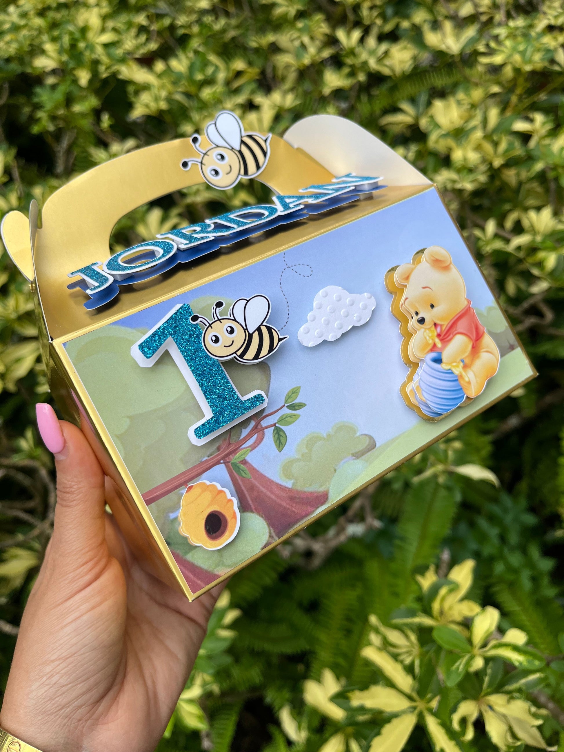 Winnie the Pooh Soft Party Favor Box (15) Personalize It By Bel
