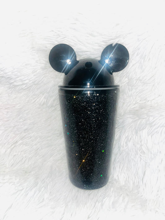 Blk Glitter Mickey Dome