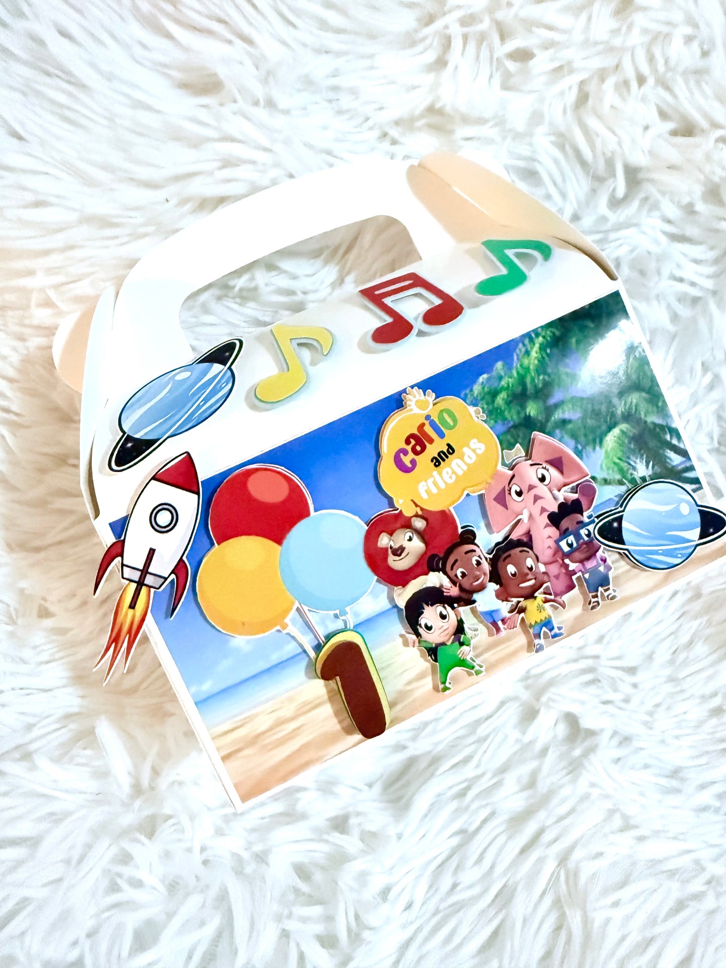 Kunda and Friends Inspired Favor Boxes, Party Decoration