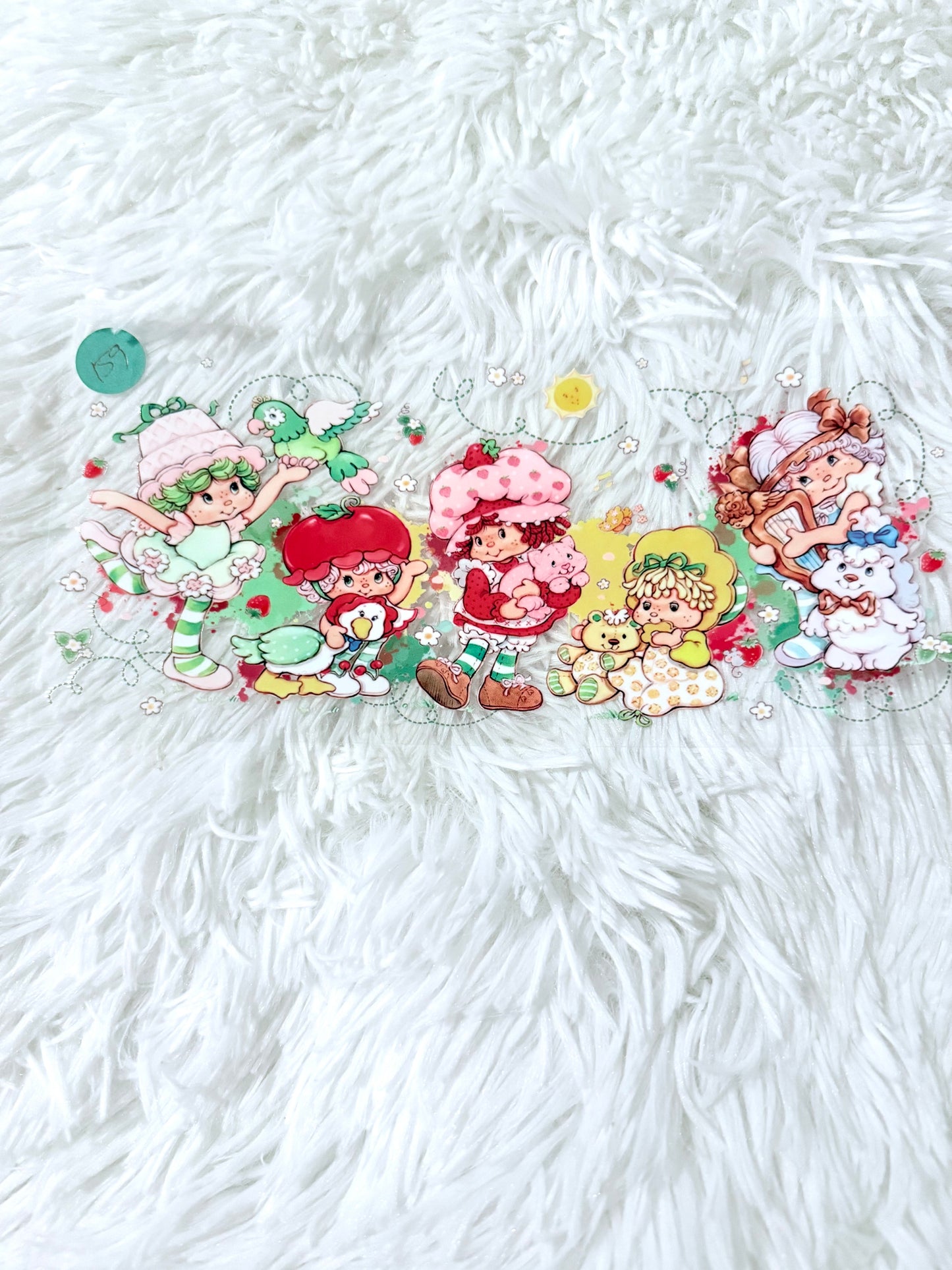 W159. Old School Strawberry Shortcake Tumbler Wrap