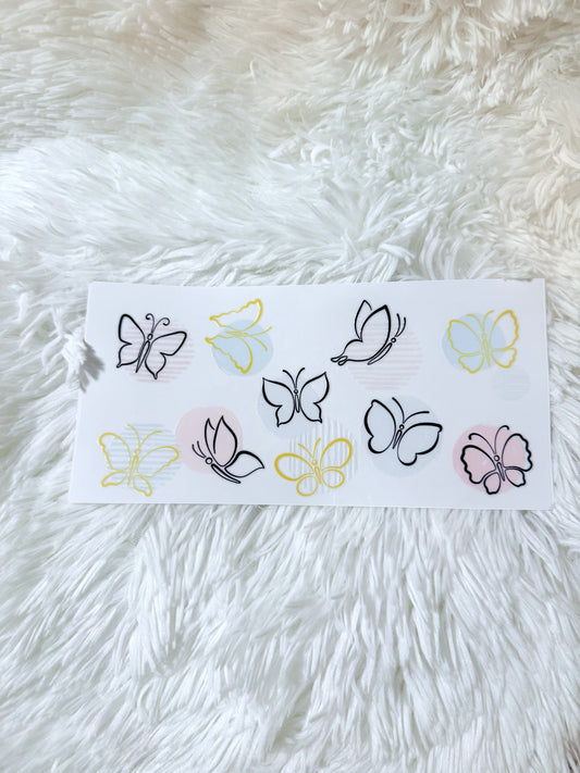 B39. Butterflies Outline