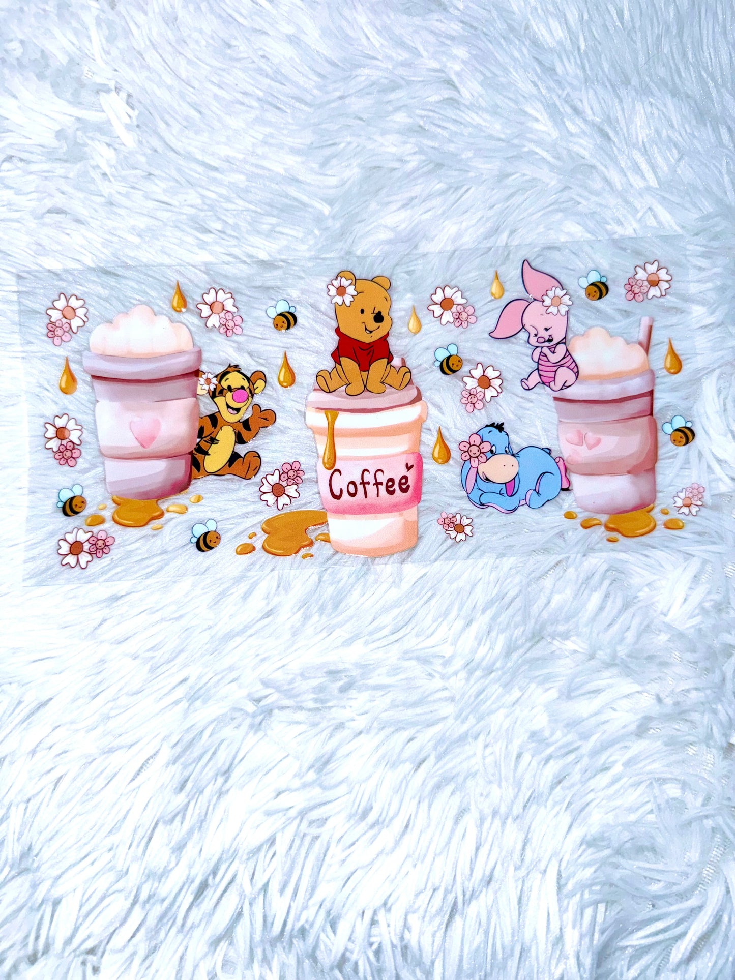 B215. Winnie the Pooh Coffee Tumbler Wrap