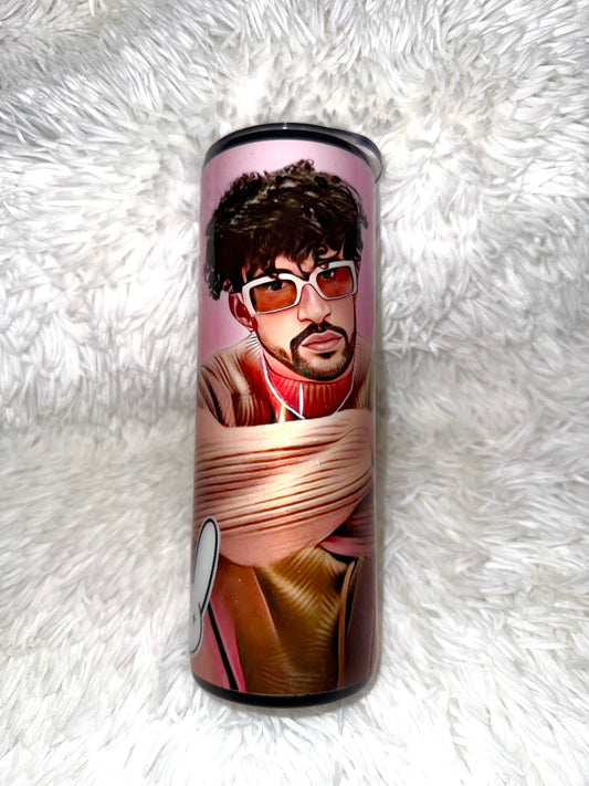 Bad Bunny Benito Stainless Steal Tumbler