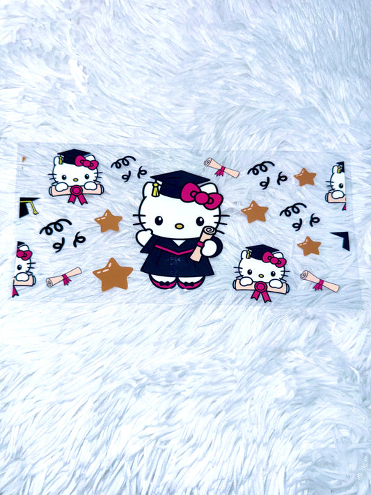 B207. Hello Kitty Graduation Tumbler Wrap
