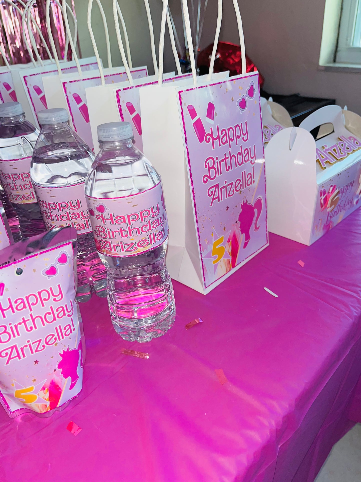 Barbie Inspired Party Favor Bags- (10)