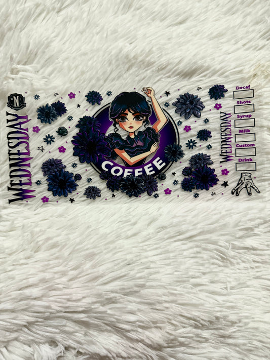 W98. Wednesday Starbucks Tumbler Wrap