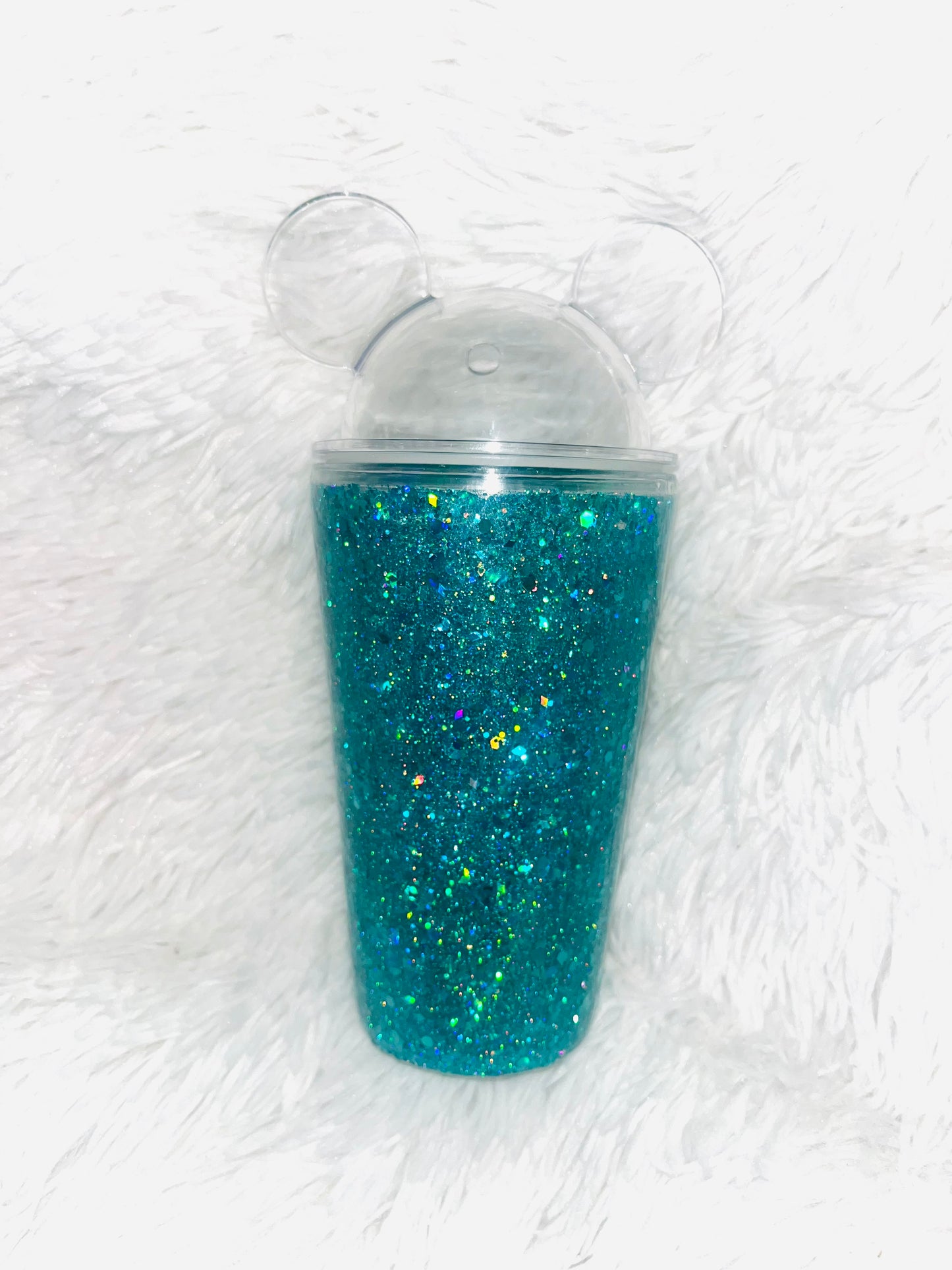 Green Glitter Mickey Dome