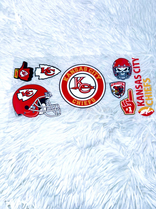 B186. Kansas City Chief Football NFL Tumbler Wrap