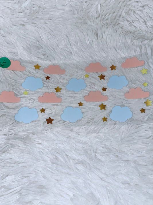 B165. Blue Peach Color Cloud