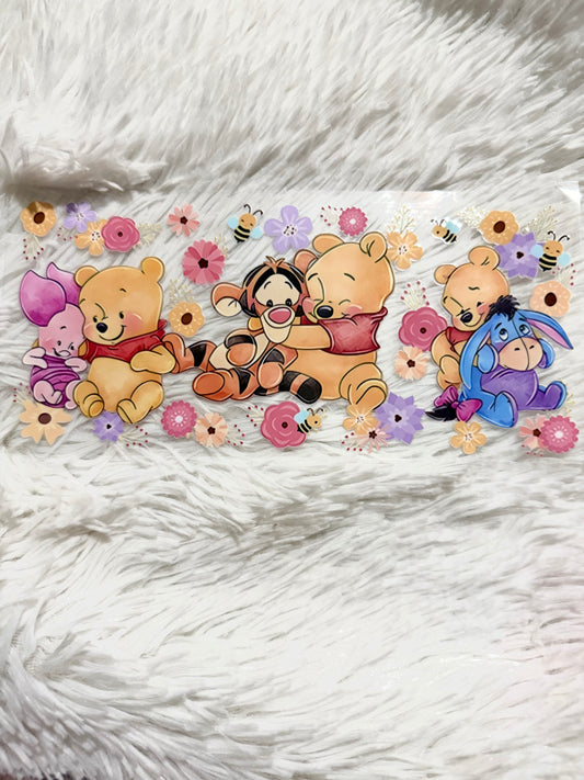 W123. Winnie Pooh Eeyore Tiger Tumbler Wrap