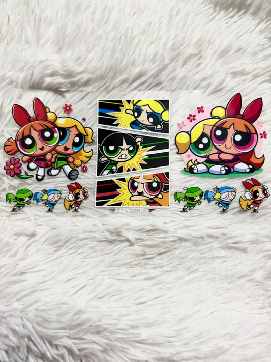W128. Powerpuff Girls Tumbler Wrap