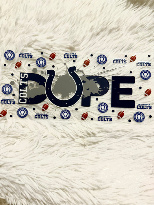 W171. Colts Football NFL Tumbler Wrap