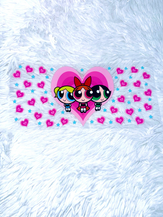 B211. Powerpuff Girls Heart Tumbler Wrap