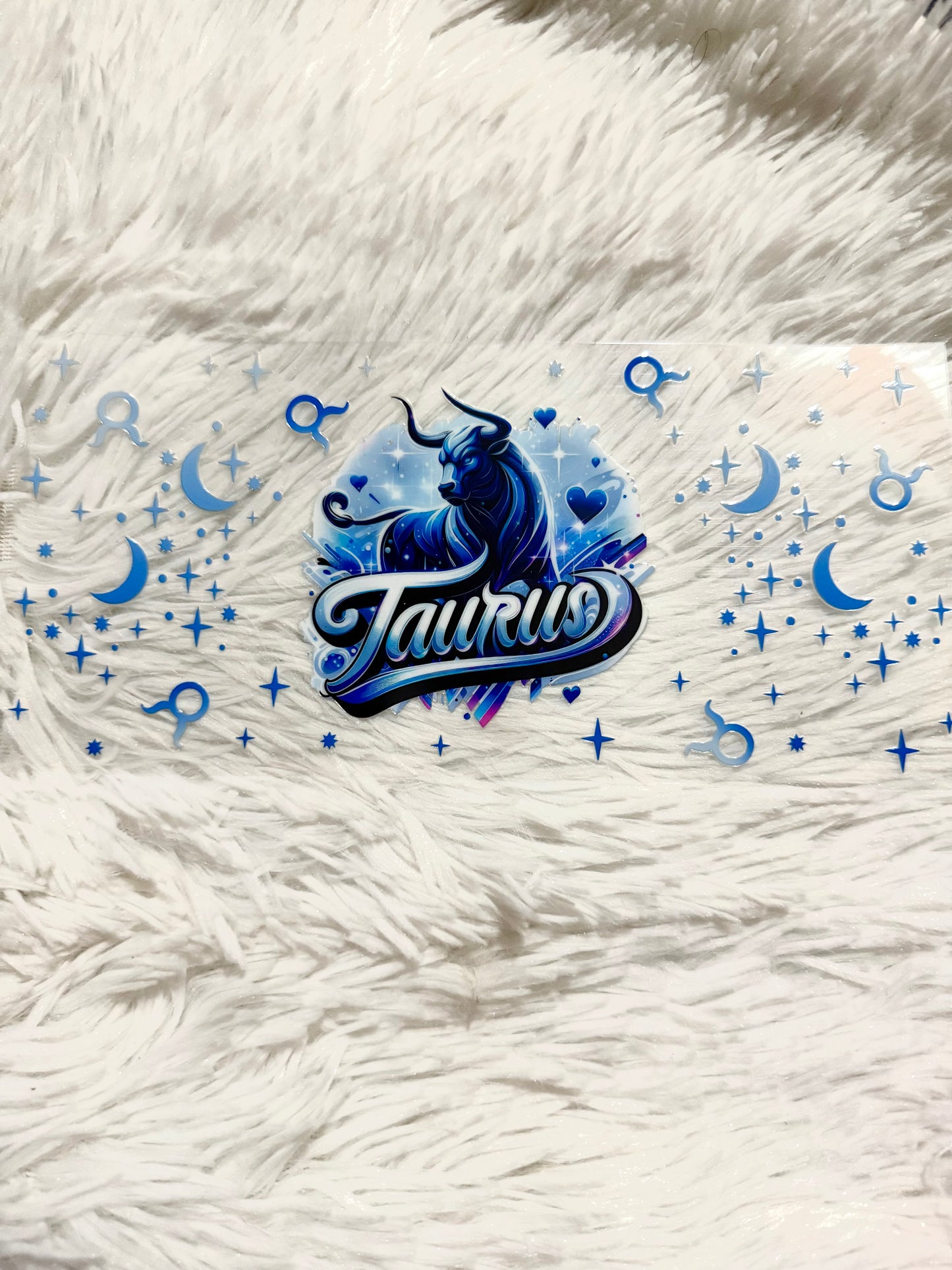 W147. Taurus Splash Zodiac Tumbler Wrap