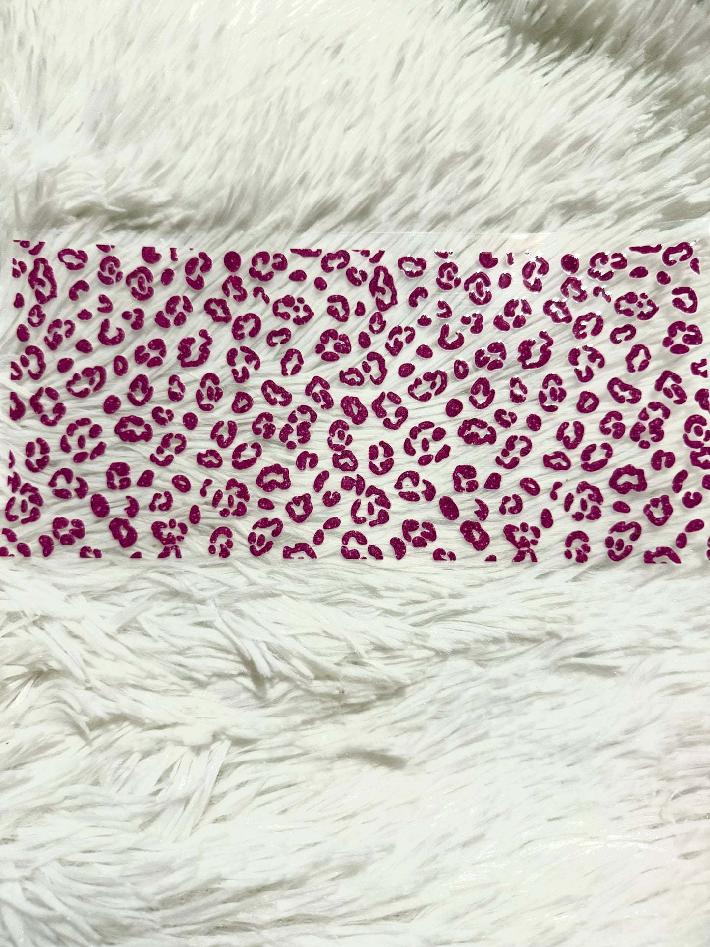 W132. Pink Leopard Print Tumbler Wrap