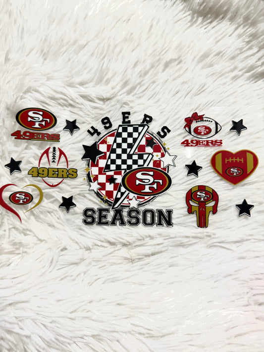 W176. 49ers San Francisco Football NFL Tumbler Wrap