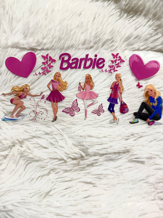 W140. Barbies Heart Butterflies Tumbler Wrap