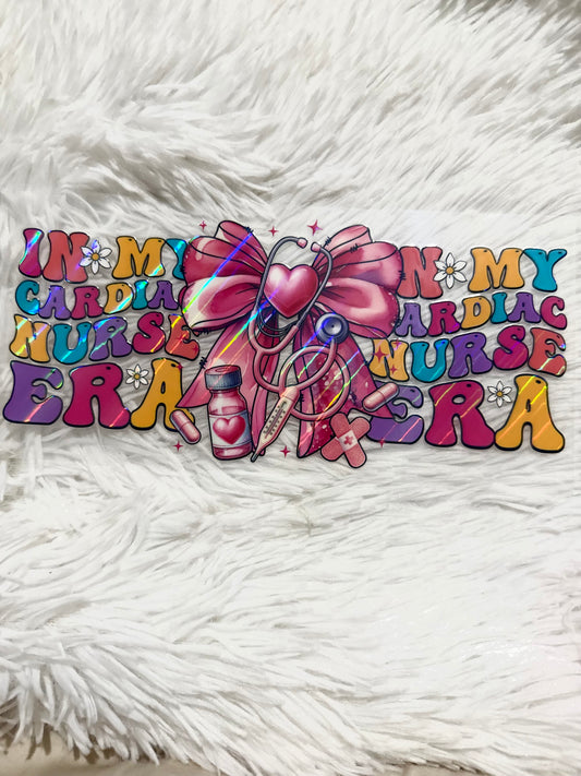 W191. Cardiac Nurse Tumbler Wrap Holographic
