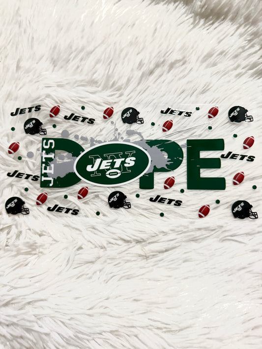 W174. Jets Football NFL Tumbler Wrap